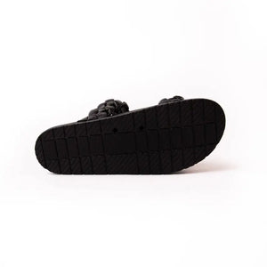 Black Braided Sandal: sizes 6-8