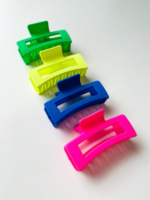 Hot Girl Summer Claw Clips: Neon