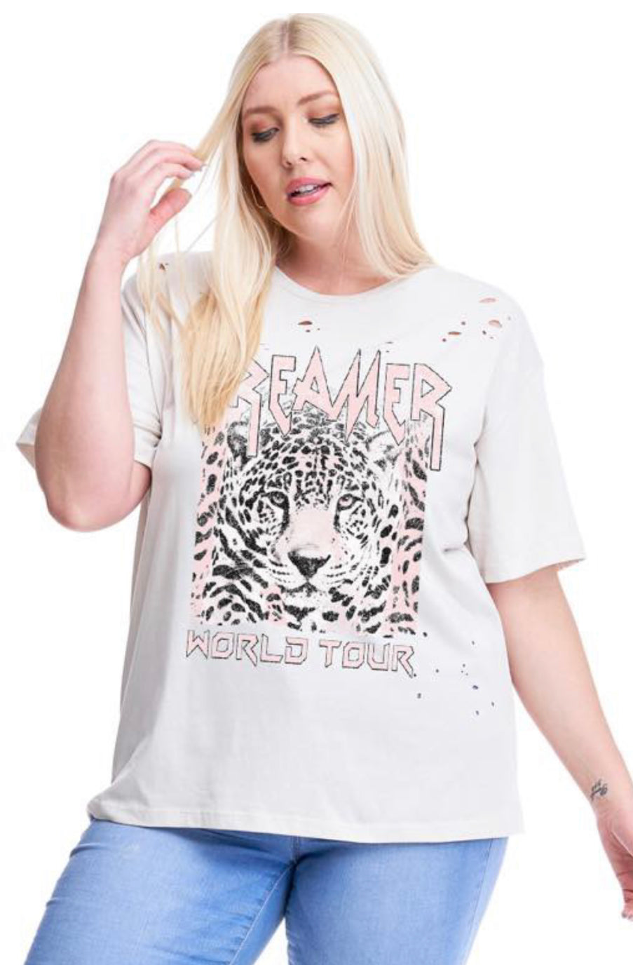 LAST ONE  Dreamer World Tour Tee Plus Size