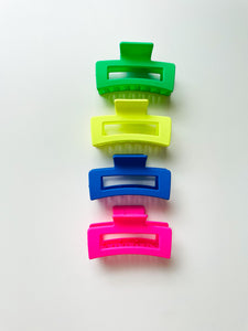 Hot Girl Summer Claw Clips: Neon
