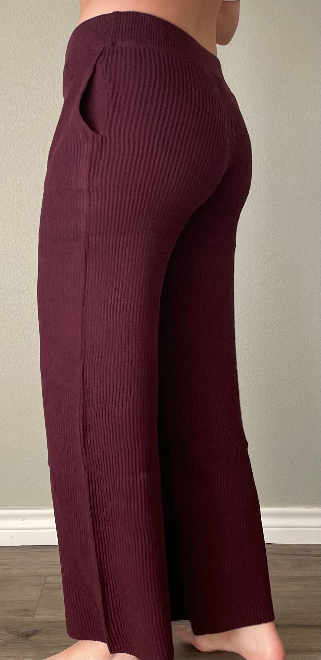 Mulberry Sweater Knit Flare Pants