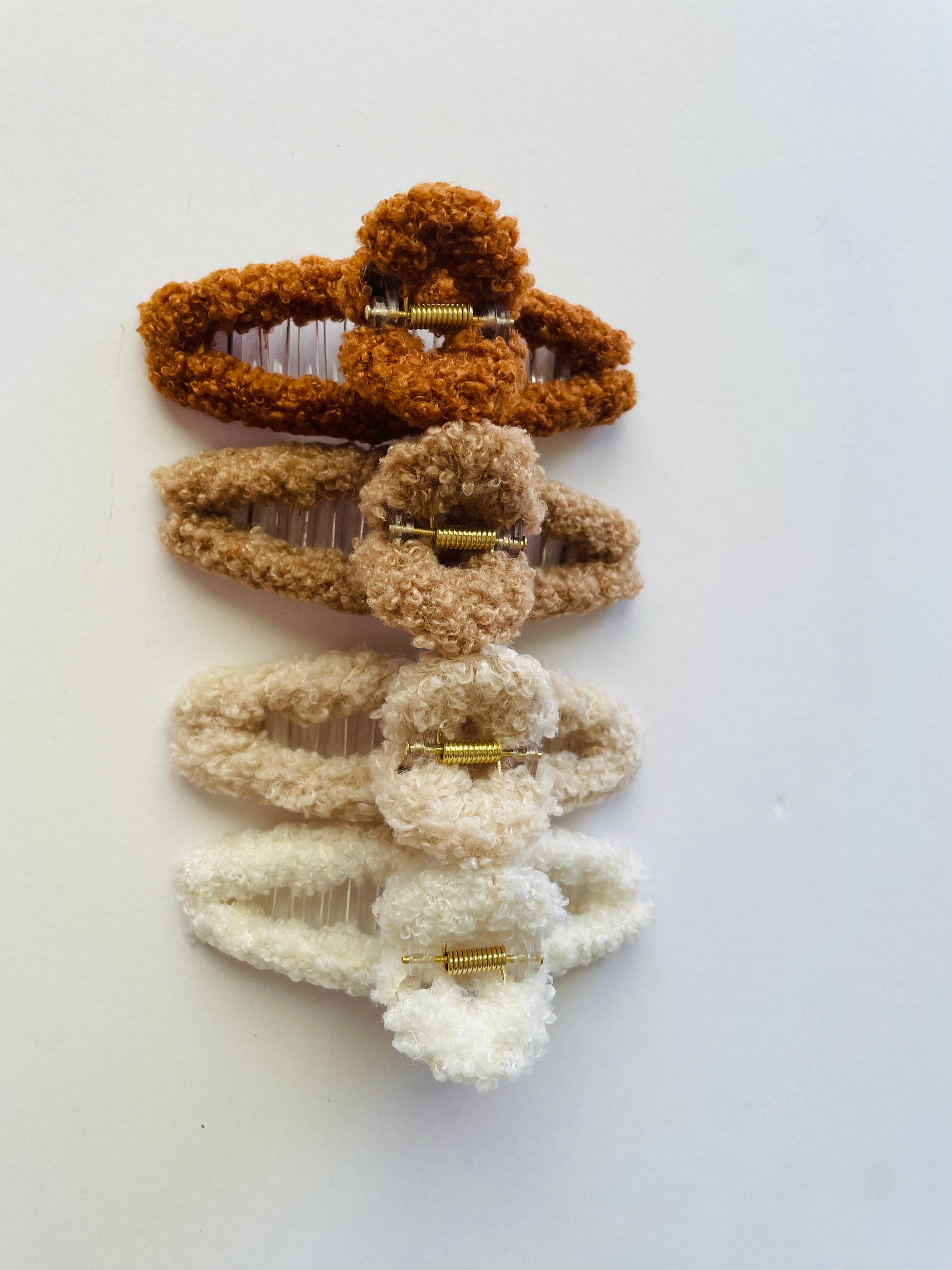 Hair Claw Clips: Fuzzy