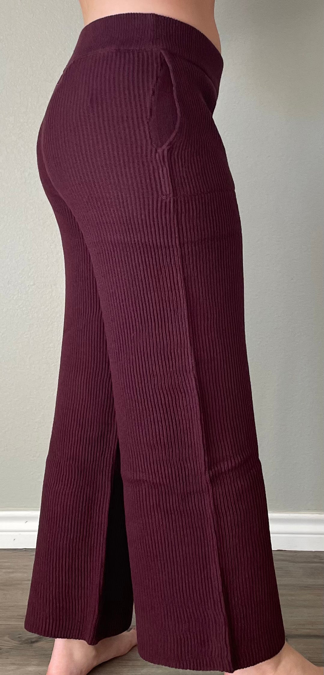 Mulberry Sweater Knit Flare Pants