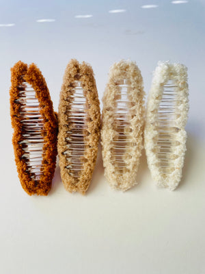 Hair Claw Clips: Fuzzy
